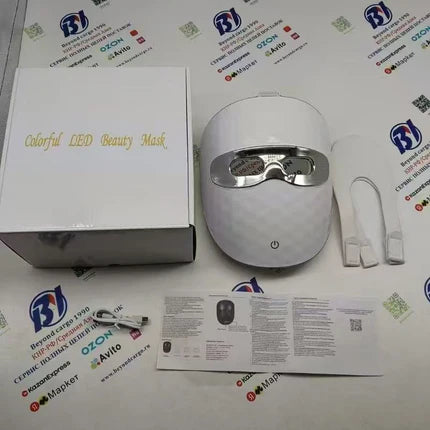 red light facial beauty mask