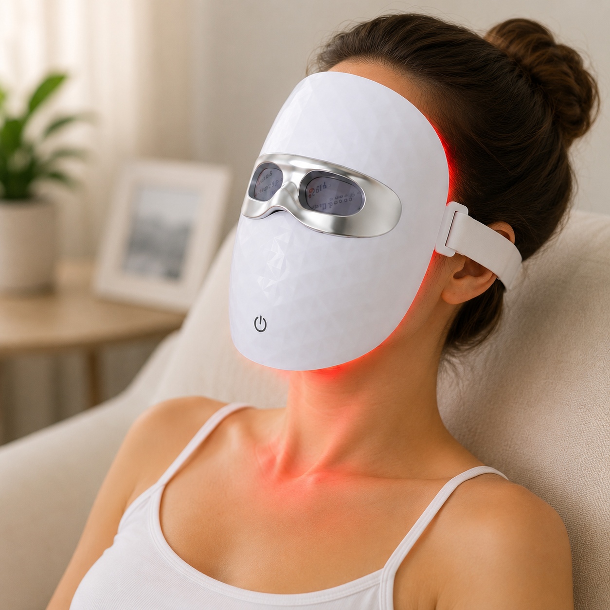 red light facial beauty mask