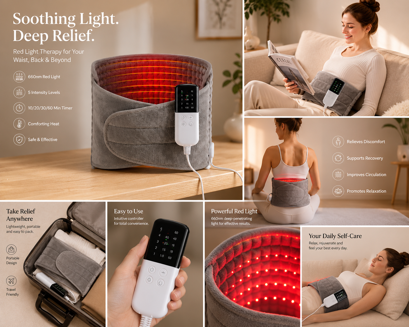 heated belly belt hand warmer