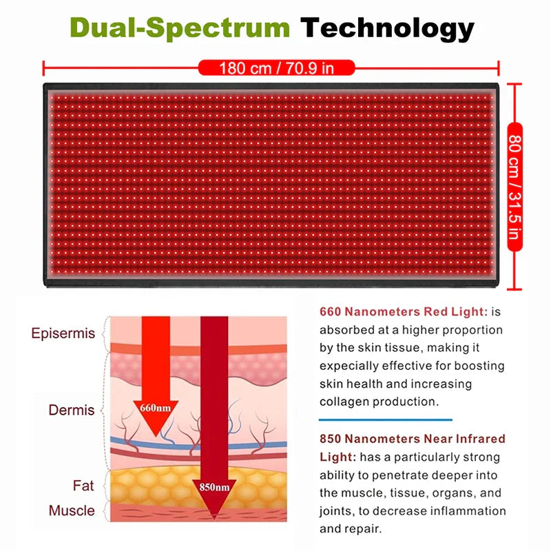 Relaxing Red Light Therapy Mat
