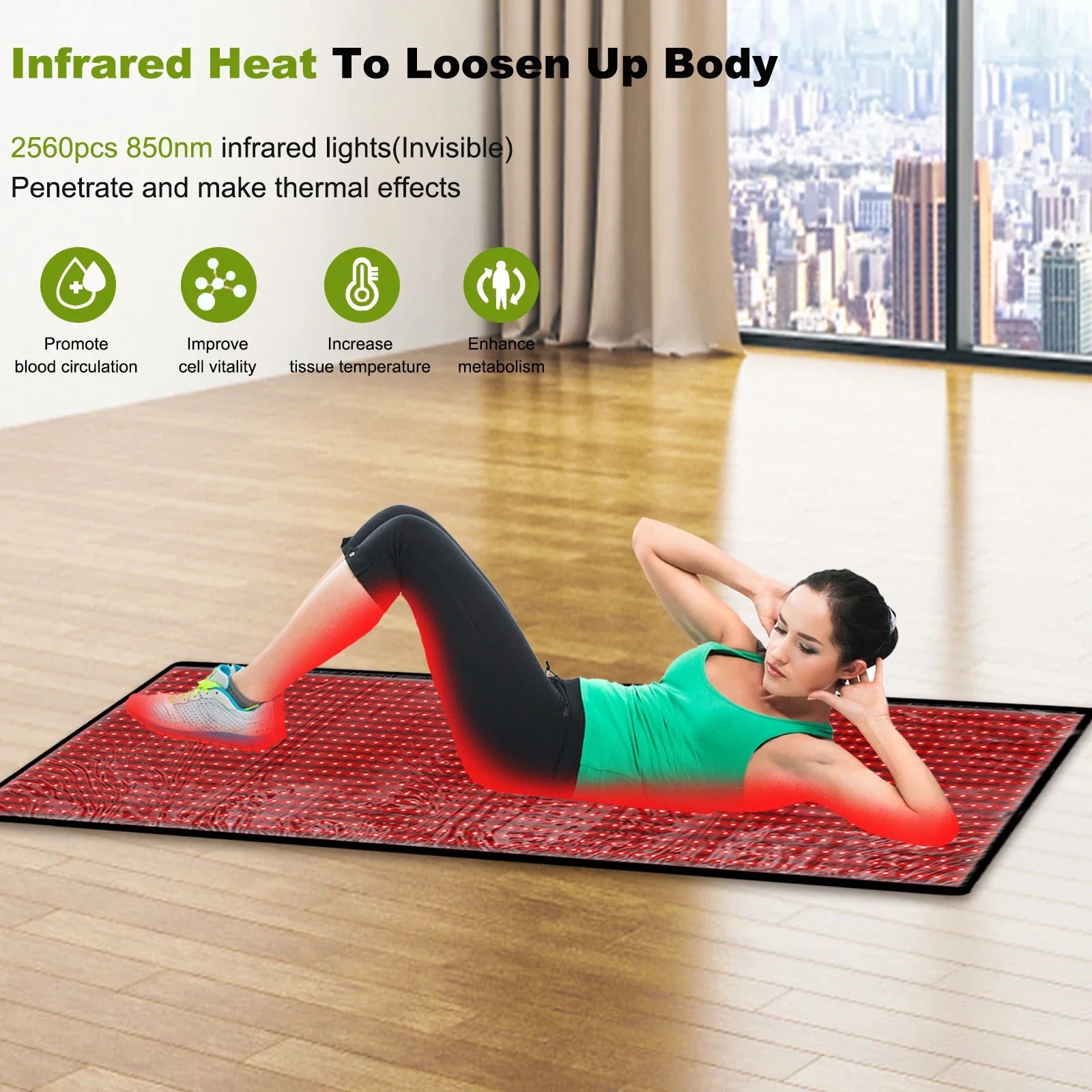 Relaxing Red Light Therapy Mat